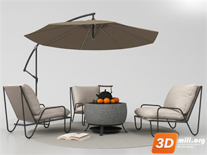 Outdoor Sofa Skp Files
